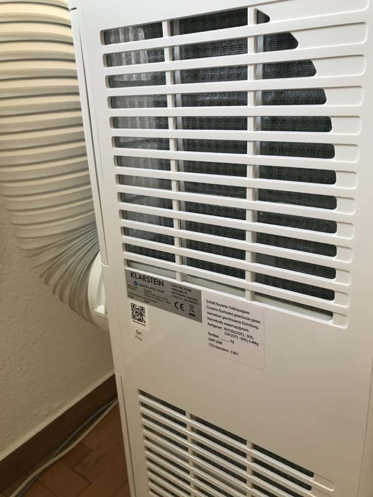 Klarstein Blizzard Seitenansicht Lüftungssystem